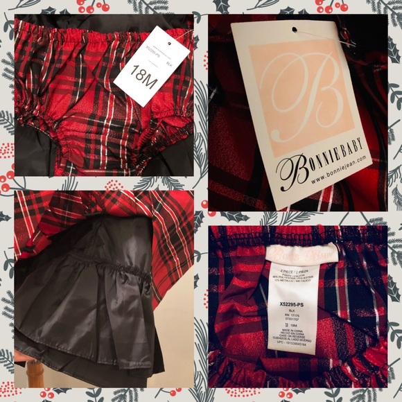 Bonnie Baby NWT Party/Christmas Dress Size 18mo - Picture 6 of 8